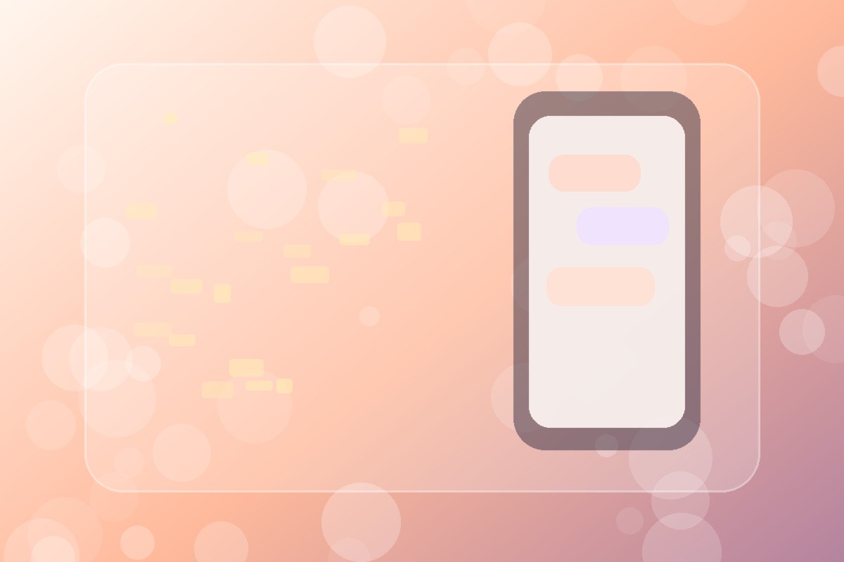 暖光房间里手机聊天界面